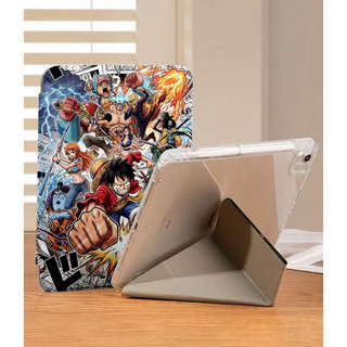 Ốp Lưng ONE PIECE cho iPad Air4/5/6/7/8 Pro 11 Y-fold Luffy Gear 5 Zoro Ace iPad A16 Gen 12 11 10 9 8 7 6 5 Mini6/7