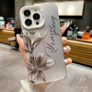 Ốp Điện Thoại Sáng Tạo ins Thời Trang Lily Thích Hợp Cho iPhone 12promax 13promax 12 13 14 15 promax 11pro 16pro 17promax 17 16 14plus Vỏ Bảo Vệ Chống Sốc