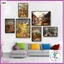 Tranh làng quê Việt Nam cổ, nghệ thuật trang trí Tết, tranh decor phòng fomex 5mm kèm băng keo.