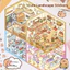 Nhãn dán phong cảnh Cabin 3D hoạt hình dễ thương | Nhãn dán cảnh chủ đề giải nén PET DIY chống thấm nước cho sổ tay