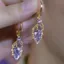 2026 Phong Cách Mới Nhẹ Sang Trọng Đơn Giản Niche Vàng Zircon Lá Khóa Tai Nữ Bông Tai Sang Trọng Bông Tai Nữ 8NSO
