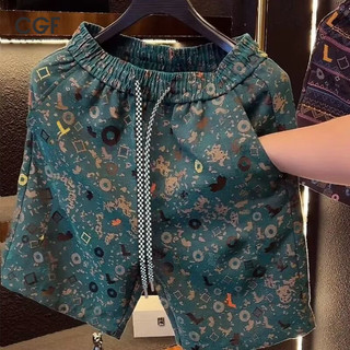 Quần Short Nam In Hình Retro Phong Cách Mỹ Mùa Hè Hợp Thời Trang Thường Ngày Quần Thứ Năm Đầy Thiết Kế