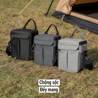 Túi đựng máy ảnh Túi đeo chéo Polyester chống sốc Túi đựng máy ảnh nhỏ Du lịch ngoài trời hàng ngày