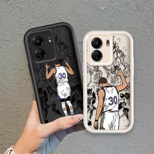 Áp dụng cho Redmi 13C / POCO C65 Vỏ điện thoại mềm silicon hoạt hình cho bé gái TPU NO.30 Curry Basketball Sinh viên Angel Eye Shockproof Back Cover