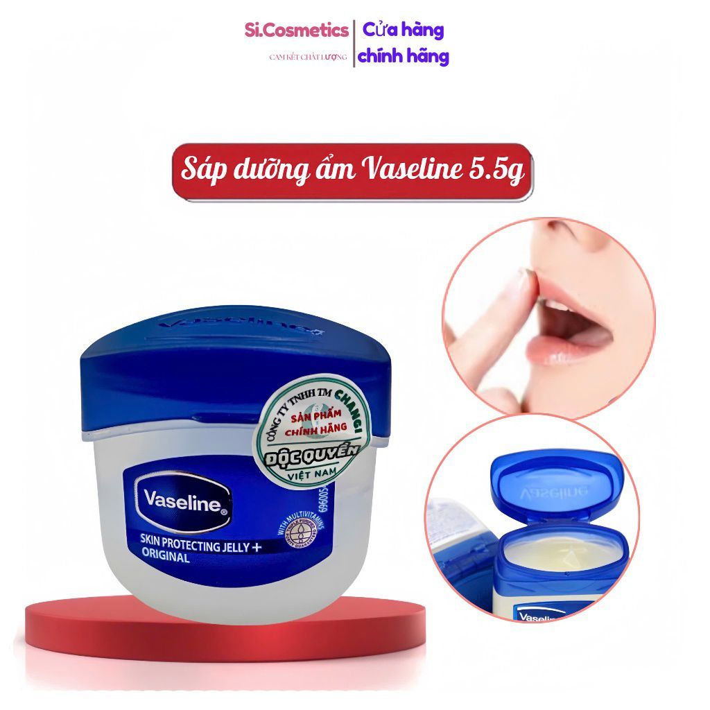 Sáp Dưỡng Môi Vaseline Skin Protecting Jelly 5.5g Cấp Ẩm, Mềm Mịn