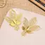 PNPIA- Lá Vàng Hoa Kết Nối Sắt Filigree Quấn DIY Sổ Lưu Niệm Trang Trí Nhà Tôn Trang Kim Loại Thủ Công