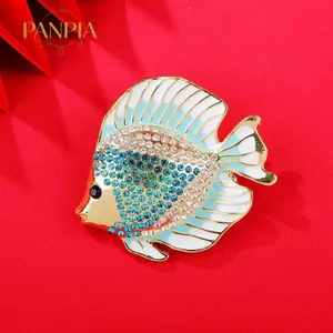 PNPIA- Dễ Thương Kim Cương Giả Động Vật Nhiệt Đới Cá Thổ Cẩm Dành Cho Nữ Quần Áo Áo Áo Phụ Kiện Quà Tặng