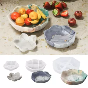 KIKIN Dễ Dàng Sử Dụng Khuôn Silicon Để Thủ Công Khay Hoa Thanh Lịch Đĩa Trái Cây Trang Sức Món Ăn Khuôn Dành Cho Người Mới Bắt Đầu Và Thủ Công