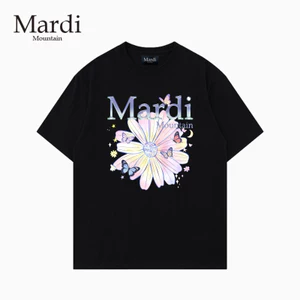 Áo sơ mi thường ngày 100% Cotton cao cấp đầy màu sắc in hình bướm Unisex Áo thun cổ tròn