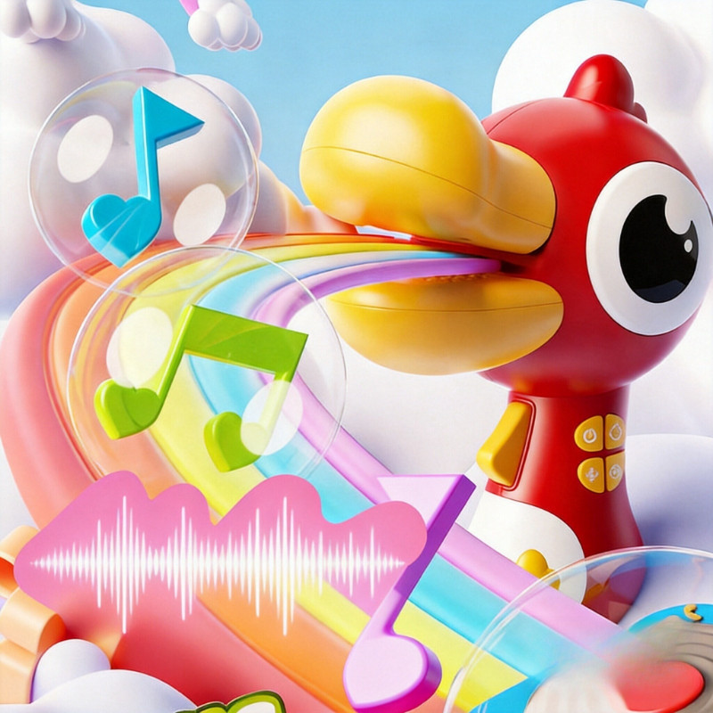 Đồ Chơi Loa Kèn Vịt Duck Horn đa Năng Cho Bé,Hình Dáng Dễ Thương,Có Thể Ghi âm Và Thay đổi Giọng,Đồ Chơi Trẻ Em