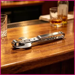 Dụng cụ mở nắp chai bia inox thủ công, gỡ nắp cho người lớn tuổi, dùng trong quầy bar, nhà bếp, quà sinh nhật shopidaevn