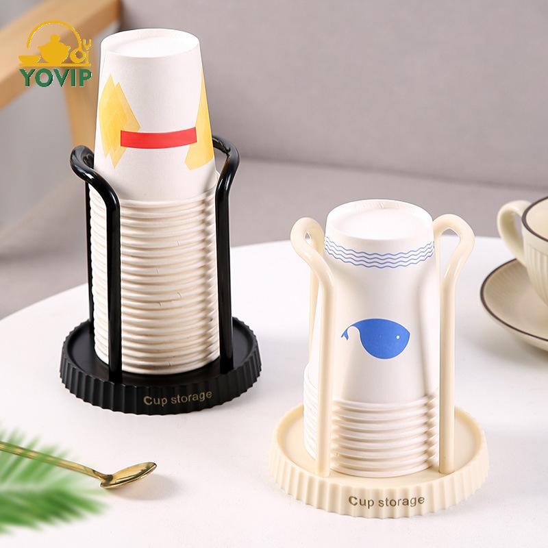 YOVIP kệ bảo quản nước trà dùng một lần, giá trưng bày cốc, dụng cụ sắp xếp nhà VN