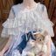 ☘️Phong cách Lolita Áo choàng lót mỏng Gothic Thiết Kế Sense Niche Cardigan Chống Nắng Áo Khoác Eo Áo Choàng Áo OP Đầm Ren Lưới Siêu Cổ Tích Bên Ngoài Phù Hợp Với Nữ