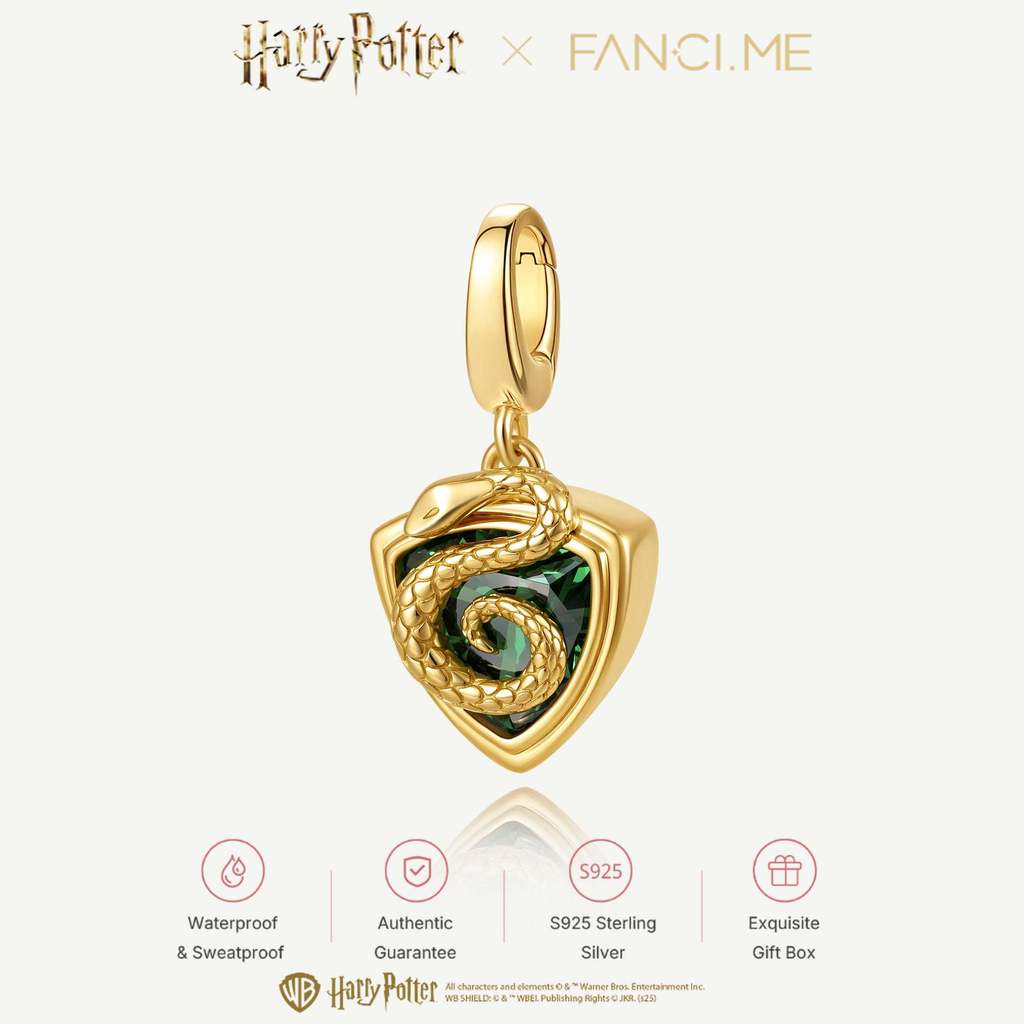 Harry Potter x FANCIME Slytherin House Bạc Charm