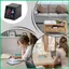Đồng hồ thời tiết kỹ thuật số nhỏ Dự báo thời tiết có thể sạc lại Máy đo độ ẩm gia đình Thời gian ngày để bàn Điều khiển thông minh jiwvn