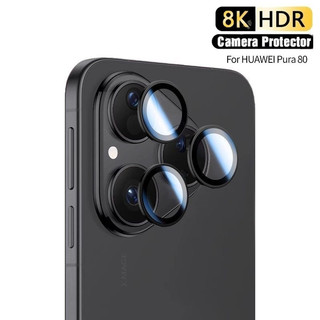 Dành Cho Huawei Pura 80Ultra 80Pro 80Pro + 80 Mặt Sau Điện Thoại Ống Kính Máy Ảnh Kính Cường Lực Cho Huawei Pura 80 Ultra Pro + Plus Hợp Kim Nhôm Bảo Vệ Ống Kính Vòng Kim Loại