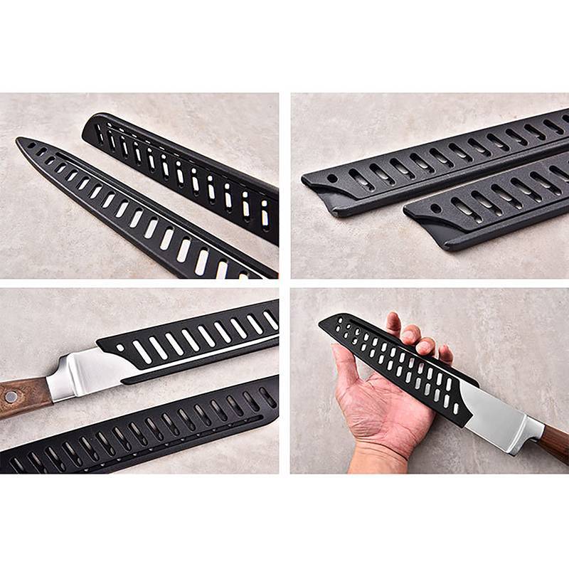[Dcp] vỏ bọc dao nhựa màu đen vỏ bọc bảo vệ dao cạnh bảo vệ trường hợp boning trái cây bánh mì đầu bếp dao công cụ [vn]