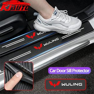 WuLing Cửa Ô Tô Bảo Vệ Bệ Cửa Chống Trầy Xước Ngưỡng Thảm Tấm Còng Cửa Tự Động Bảo Vệ Miếng Dán Cho Wuling Cortez Almaz Air EV Confero DB S Phụ Kiện Nội Thất