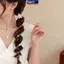 Dây buộc tóc ngọc trai có độ đàn hồi cao MAKY Fancy có dây điện thoại kiểu dáng được thiết kế cho tóc nữ VN