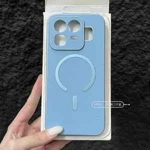 Ốp Điện Thoại Cho Realme Neo8 Da Trơn Veneer Tích Hợp Từ Tính Chống Sốc PC Cứng