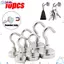 DAYBREAK 10 CÁI Móc treo tường, Vít móc từ tính hạng nặng, Kim loại bền Phụ kiện phòng tắm mạnh mẽ Móc chìa khóa Thanh bếp gia đình
