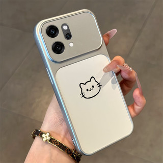 Ốp Lưng PBZZ Cho OPPO Reno 14 pro reno14 Reno 14F 5g Vỏ Điện Thoại Lo Âu Vỏ Mềm Silicon Chống Sốc Thiết Kế Mới Thẩm Mỹ Cặp Đôi Mèo Hoạt Hình Dễ Thương DSCYGT1
