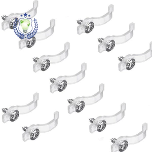 WQEG LED Epoxy Light Bar Fixing Clip Giá đỡ thẻ cố định cong trong suốt 3528 / 5050 Kẹp cố định dải đèn