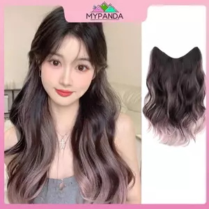 MYPANDA Gradient Paris Tranh Nhuộm Tổng Hợp Tóc Giả Lông Tơ gợn Sóng Tóc Xoăn Dài Mô Phỏng Nổi Bật Tổng Hợp Phần Mở Rộng Tóc Phần Tóc.