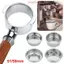 ITRUMPET 1 Cái Giỏ Sạch, Áp Lực 51 / 58mm Giỏ Lọc Cà Phê, 1Cup 2Cup Một Lớp Thép Không Gỉ 304 Máy Pha Cà Phê Lọc Barista Dụng Cụ