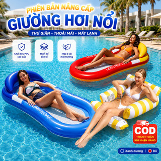 Gấp Người Lớn Ghế TẶNG Cho Hơi Giường Võng Nổi Gọn BƠM Thư + Bơm Phao Bơi Giãn Năng Đa Mẫu Mã đa Dạng - Màu Sắc Trẻ