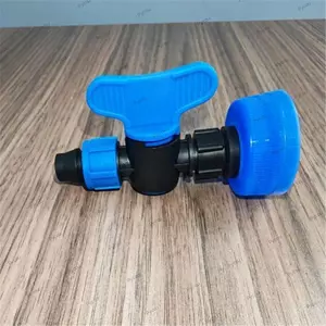 Bộ chuyển đổi vòi chai nước PYCOU, miệng chai 38mm vừa vặn với vòi rửa tay ngoài trời kín chống rò rỉ, lắp đặt dễ dàng Tay cầm bướm Lưu lượng Van điều khiển nước cắm trại có thể điều chỉnh