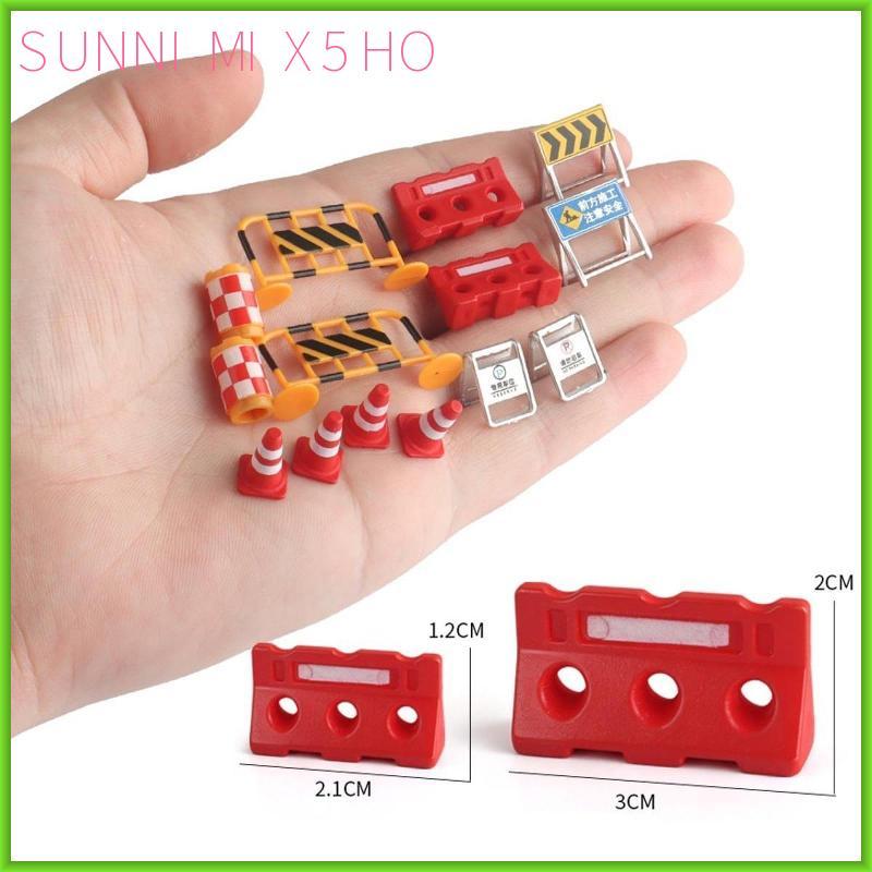Mô hình biển báo giao thông thu nhỏ Cảnh báo đường phố Bộ đồ chơi giáo dục cho trẻ em Học kỹ năng nhận thức