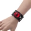 WEETW Mắt Vòng Tay Choker, Thép Không Gỉ Dệt Thiết Kế Punk Thẩm Mỹ Choker, Thoáng Mát Hợp Thời Trang Mắt Quỷ Da Goth Vòng Cổ Bông Tai Kẹp Thời Trang