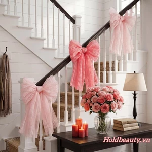 3 Nơ Lớn Để Trang Trí Nơ Cưới Thanh Lịch Lấp Lánh Cho Phông Nền Và Trang Trí Lễ Tân