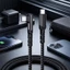 Cáp USB C sang USB C 100W - Cáp dữ liệu 90 độ - Hỗ trợ truyền dữ liệu - Dây dữ liệu TypeC kép sạc nhanh - Dành cho điện thoại I-Phone Sam-sung / Giao hàng miễn phí