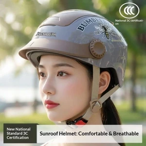 QMP 3C Được Chứng Nhận Xe Máy Xe Điện Mũ Bảo Hiểm Unisex Có Thể Điều Chỉnh Bốn Mùa Mùa Mùa Hè Chống Nắng Lớn Thoáng Khí