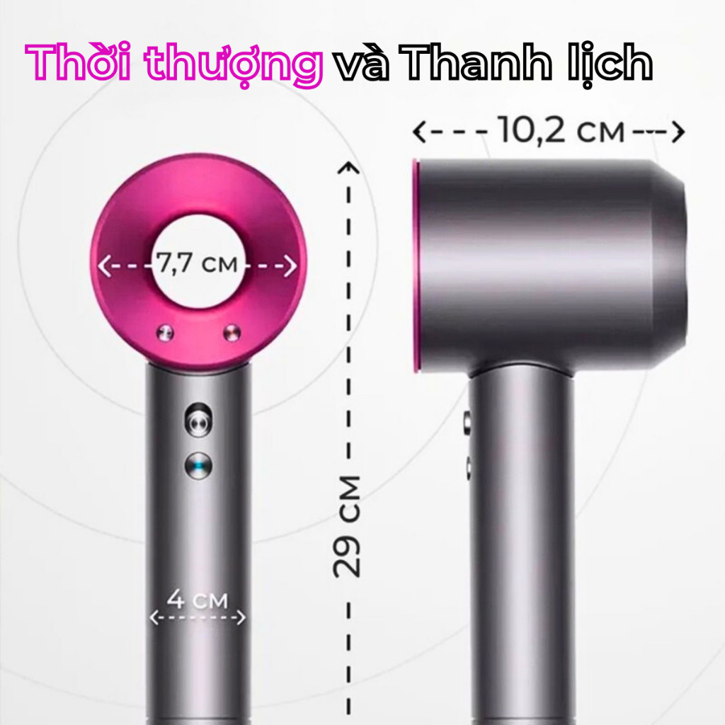 Máy Sấy Tóc Ion âm Wisezen 2 Chiều Nóng Lạnh Cao Cấp Công Suất Có Ion âm 3 Cấp độ Gió 3 Cấp độ Nhiệt Bảo Hành 12 Tháng