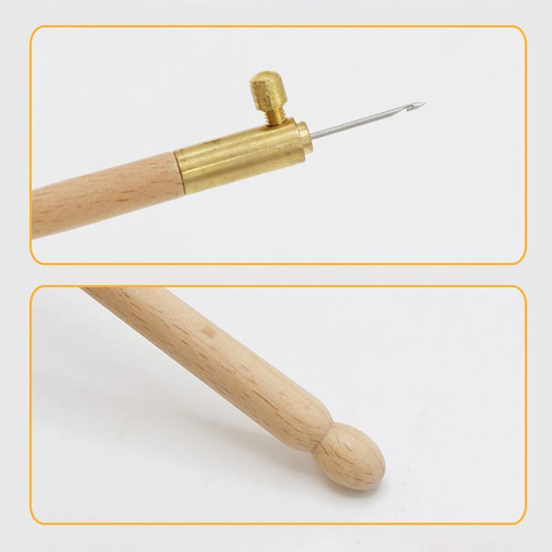 MUQV Kim Thêu Tambour Móc Luneville Móc Tay Cầm Với 3 Kim Bộ S Couture Luneville Lấp Lánh Hạt Dụng Cụ Thêu n