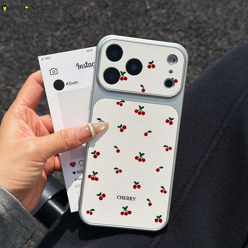 Dành Cho Samsung Galaxy S26 S25 Edge S24 S23 S22 S21 S20 FE Lite Plus Note 20 Ultra Ốp Điện Thoại Màu Trắng Lớn Cửa Sổ Da PU Dễ Thương Xanh Đỏ Anh Đào Bạc Vỏ Mềm