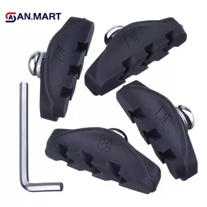 AN.MART 2 Cặp Má Phanh Đường C Đường Xe Đạp Giá Đỡ Cao Su Núi Xe Đạp Phanh Áo Thay Thế Đệm Phanh Cho Ngoài Trời VN