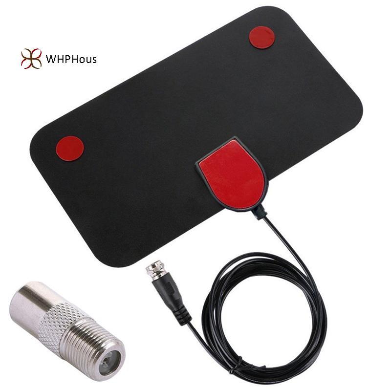 < WHPHous-t > Ăng Ten HDTV Kỹ Thuật Số Mini HD Với Bộ Chuyển Đổi HD Digital DTV Ăng Ten TV Trong Nhà DVB-T2 Bộ Thu Tín Hiệu TV Trên Không Cho HDTV Châu Âu Mỹ Đẹp