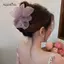 AqToCna 1 Lưới Nơ Kẹp Nữ Đuôi Ngựa Bím Tóc Vuốt Kẹp Cô Gái Thanh Lịch Kẹp Tóc Phụ Kiện Tóc Quà Tặng Mũ Đội Đầu AqToCna