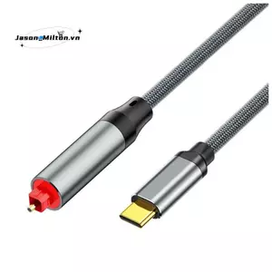 Cáp âm thanh USB-C sang sợi quang, Cáp quang Type-C sang SPDIF, Bộ chuyển đổi TV sang loa, Kết nối Card âm thanh với máy tính xách tay
