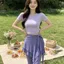 Váy BRABRAA Hông, Váy Tạp Dề Hai Lớp Lưới Thoáng Khí, Thắt Lưng Thoải Mái Có Thể Điều Chỉnh Đôi Lớp Váy Nửa Trượt Yoga