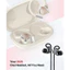 Tai nghe 3 trong 1 tích hợp card âm thanh, HiFi và TWS ANC có dây, móc tai thể thao, thời lượng pin 48 giờ, phiên bản 6.0