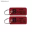# HB # Thêu KeyTag 1 Chữ Cái Màu Đỏ Thoáng Mát Cho Xe Móc Khóa Phong Cách Và Chức Năng.