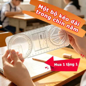 VN Mua một tặng một] Dụng cụ thu hút đa năng linh hoạt, thiết kế hoa văn, bền bỉ, công cụ cần có để đo lường học tập, Thích hợp cho học sinh tiểu học, trung học cơ sở và trung học [Giao hàng tận nơi]