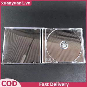 XUAN Ốp Lưng Nhựa Trong Suốt Đơn Mảnh Đĩa CD/DVD, Hộp Đựng, Sắp Xếp Lưu Trữ, Hộp Album Trường Hợp
