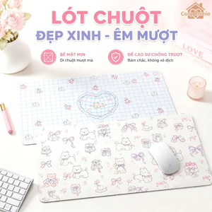 Tấm lót chuột/thảm trải bàn dễ thương dành cho bé gái, chống thấm nước và dầu mỡ, chất lượng cao và thời trang.