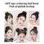 Trong Kho Tổng Hợp Tóc Bun Mở Rộng Scrunchie Đàn Hồi Tóc Đuôi Ngựa Bọc Cho Phụ Nữ Tóc Mảnh Cá Tuyết
